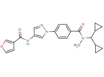N-[1-(4-{[(dicyclopropylmethyl)(methyl)amino]carbonyl}phenyl)-1H-pyrazol-4-yl]-3-furamide