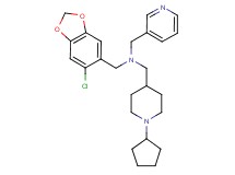 1-(6-chloro-1,3-benzodioxol-5-yl)-N-[(1-cyclopentyl-4-piperidinyl)methyl]-N-(3-pyridinylmethyl)methanamine