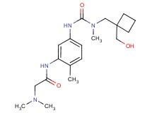 N~1~-[5-({[{[1-(hydroxymethyl)cyclobutyl]methyl}(methyl)amino]carbonyl}amino)-2-methylphenyl]-N~2~,N~2~-dimethylglycinamide