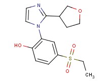 4-(ethylsulfonyl)-2-[2-(tetrahydrofuran-3-yl)-1H-imidazol-1-yl]phenol