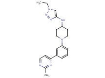N-(1-ethyl-1H-1,2,3-triazol-4-yl)-1-[3-(2-methyl-4-pyrimidinyl)phenyl]-4-piperidinamine