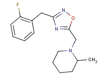 1-{[3-(2-fluorobenzyl)-1,2,4-oxadiazol-5-yl]methyl}-2-methylpiperidine
