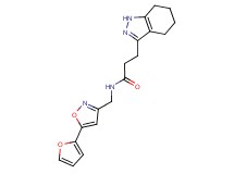N-{[5-(2-furyl)isoxazol-3-yl]methyl}-3-(4,5,6,7-tetrahydro-1H-indazol-3-yl)propanamide