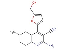 2-amino-4-[5-(hydroxymethyl)-2-furyl]-6-methyl-5,6,7,8-tetrahydroquinoline-3-carbonitrile