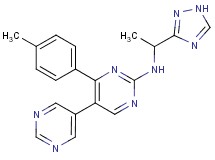 4-(4-methylphenyl)-N-[1-(1H-1,2,4-triazol-3-yl)ethyl]-5,5'-bipyrimidin-2-amine