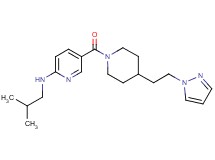 N-isobutyl-5-({4-[2-(1H-pyrazol-1-yl)ethyl]-1-piperidinyl}carbonyl)-2-pyridinamine