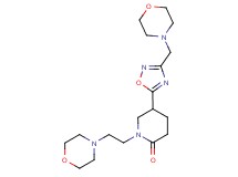 1-[2-(4-morpholinyl)ethyl]-5-[3-(4-morpholinylmethyl)-1,2,4-oxadiazol-5-yl]-2-piperidinone