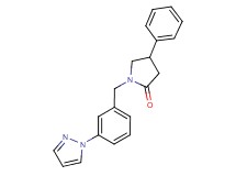 4-phenyl-1-[3-(1H-pyrazol-1-yl)benzyl]pyrrolidin-2-one