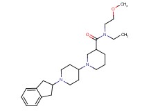 1'-(2,3-dihydro-1H-inden-2-yl)-N-ethyl-N-(2-methoxyethyl)-1,4'-bipiperidine-3-carboxamide