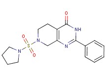 2-phenyl-7-(pyrrolidin-1-ylsulfonyl)-5,6,7,8-tetrahydropyrido[3,4-d]pyrimidin-4(3H)-one