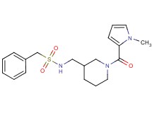 N-({1-[(1-methyl-1H-pyrrol-2-yl)carbonyl]piperidin-3-yl}methyl)-1-phenylmethanesulfonamide