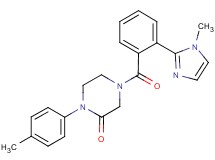 4-[2-(1-methyl-1H-imidazol-2-yl)benzoyl]-1-(4-methylphenyl)-2-piperazinone