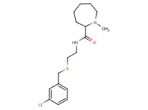 N-{2-[(3-chlorobenzyl)thio]ethyl}-1-methyl-2-azepanecarboxamide
