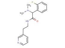 2-(dimethylamino)-2-(2-fluorophenyl)-N-[2-(3-pyridinyl)ethyl]acetamide