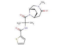 N-{1,1-dimethyl-2-[(1S*,6R*)-3-methyl-4-oxo-3,9-diazabicyclo[4.2.1]non-9-yl]-2-oxoethyl}thiophene-2-carboxamide
