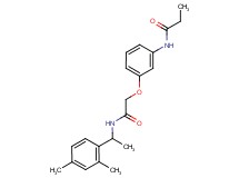 N-[3-(2-{[1-(2,4-dimethylphenyl)ethyl]amino}-2-oxoethoxy)phenyl]propanamide