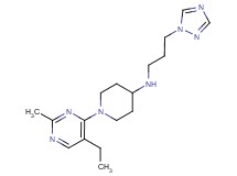 1-(5-ethyl-2-methylpyrimidin-4-yl)-N-[3-(1H-1,2,4-triazol-1-yl)propyl]piperidin-4-amine