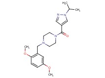 1-(2,5-dimethoxybenzyl)-4-[(1-isopropyl-1H-pyrazol-4-yl)carbonyl]piperazine