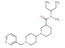 N-(1-ethylpropyl)-N-methyl-1'-(pyridin-3-ylmethyl)-1,4'-bipiperidine-3-carboxamide