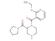 1-[(2-ethoxy-3-pyridinyl)carbonyl]-2-(1-pyrrolidinylcarbonyl)piperazine