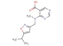 4-[[(5-isopropylisoxazol-3-yl)methyl](methyl)amino]pyrimidine-5-carboxylic acid