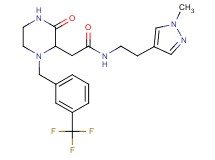 N-[2-(1-methyl-1H-pyrazol-4-yl)ethyl]-2-{3-oxo-1-[3-(trifluoromethyl)benzyl]-2-piperazinyl}acetamide