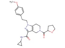 N-cyclopropyl-1-[2-(4-methoxyphenyl)ethyl]-5-(tetrahydro-2-furanylcarbonyl)-4,5,6,7-tetrahydro-1H-pyrazolo[4,3-c]pyridine-3-carboxamide