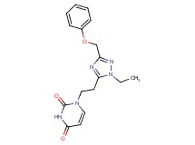 1-{2-[1-ethyl-3-(phenoxymethyl)-1H-1,2,4-triazol-5-yl]ethyl}pyrimidine-2,4(1H,3H)-dione