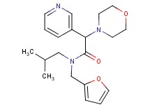 N-(2-furylmethyl)-N-isobutyl-2-morpholin-4-yl-2-pyridin-3-ylacetamide