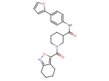 N-[4-(2-furyl)phenyl]-1-(4,5,6,7-tetrahydro-2,1-benzisoxazol-3-ylcarbonyl)piperidine-3-carboxamide