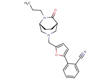2-(5-{[(1S*,5R*)-7-oxo-6-propyl-3,6-diazabicyclo[3.2.2]non-3-yl]methyl}-2-furyl)benzonitrile