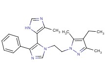 3-[2-(4-ethyl-3,5-dimethyl-1H-pyrazol-1-yl)ethyl]-5'-methyl-5-phenyl-3H,3'H-4,4'-biimidazole