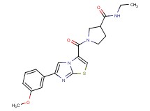 N-ethyl-1-{[6-(3-methoxyphenyl)imidazo[2,1-b][1,3]thiazol-3-yl]carbonyl}pyrrolidine-3-carboxamide