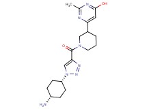 6-(1-{[1-(cis-4-aminocyclohexyl)-1H-1,2,3-triazol-4-yl]carbonyl}piperidin-3-yl)-2-methylpyrimidin-4-ol