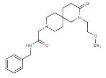 N-benzyl-2-[2-(2-methoxyethyl)-3-oxo-2,9-diazaspiro[5.5]undec-9-yl]acetamide