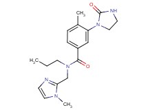 4-methyl-N-[(1-methyl-1H-imidazol-2-yl)methyl]-3-(2-oxoimidazolidin-1-yl)-N-propylbenzamide