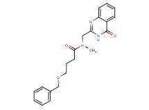 4-(benzyloxy)-N-methyl-N-[(4-oxo-3,4-dihydro-2-quinazolinyl)methyl]butanamide