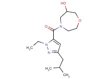 4-[(1-ethyl-3-isobutyl-1H-pyrazol-5-yl)carbonyl]-1,4-oxazepan-6-ol