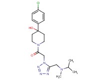 4-(4-chlorophenyl)-1-[(5-{[isopropyl(methyl)amino]methyl}-1H-tetrazol-1-yl)acetyl]-4-piperidinol