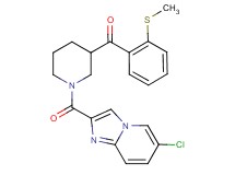 {1-[(6-chloroimidazo[1,2-a]pyridin-2-yl)carbonyl]-3-piperidinyl}[2-(methylthio)phenyl]methanone