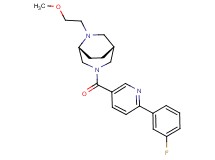 (1R*,5R*)-3-{[6-(3-fluorophenyl)pyridin-3-yl]carbonyl}-6-(2-methoxyethyl)-3,6-diazabicyclo[3.2.2]nonane