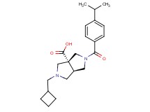 (3aR*,6aR*)-2-(cyclobutylmethyl)-5-(4-isopropylbenzoyl)hexahydropyrrolo[3,4-c]pyrrole-3a(1H)-carboxylic acid