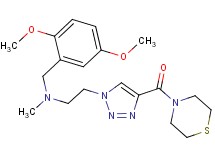 (2,5-dimethoxybenzyl)methyl{2-[4-(4-thiomorpholinylcarbonyl)-1H-1,2,3-triazol-1-yl]ethyl}amine