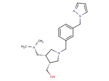 {(3R*,4R*)-4-[(dimethylamino)methyl]-1-[3-(1H-pyrazol-1-ylmethyl)benzyl]pyrrolidin-3-yl}methanol