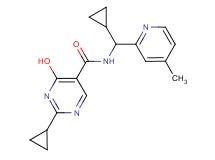 2-cyclopropyl-N-[cyclopropyl(4-methylpyridin-2-yl)methyl]-4-hydroxypyrimidine-5-carboxamide