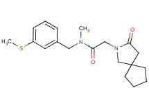 N-methyl-N-[3-(methylthio)benzyl]-2-(3-oxo-2-azaspiro[4.4]non-2-yl)acetamide