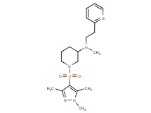 N-methyl-N-[2-(2-pyridinyl)ethyl]-1-[(1,3,5-trimethyl-1H-pyrazol-4-yl)sulfonyl]-3-piperidinamine