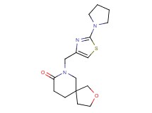 7-[(2-pyrrolidin-1-yl-1,3-thiazol-4-yl)methyl]-2-oxa-7-azaspiro[4.5]decan-8-one