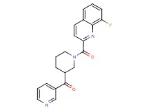 {1-[(8-fluoro-2-quinolinyl)carbonyl]-3-piperidinyl}(3-pyridinyl)methanone