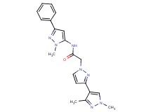 2-(1',3'-dimethyl-1H,1'H-3,4'-bipyrazol-1-yl)-N-(1-methyl-3-phenyl-1H-pyrazol-5-yl)acetamide